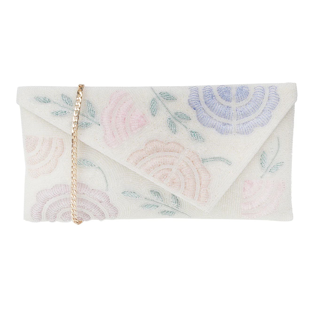 Women's White Casual Fabric Handbag