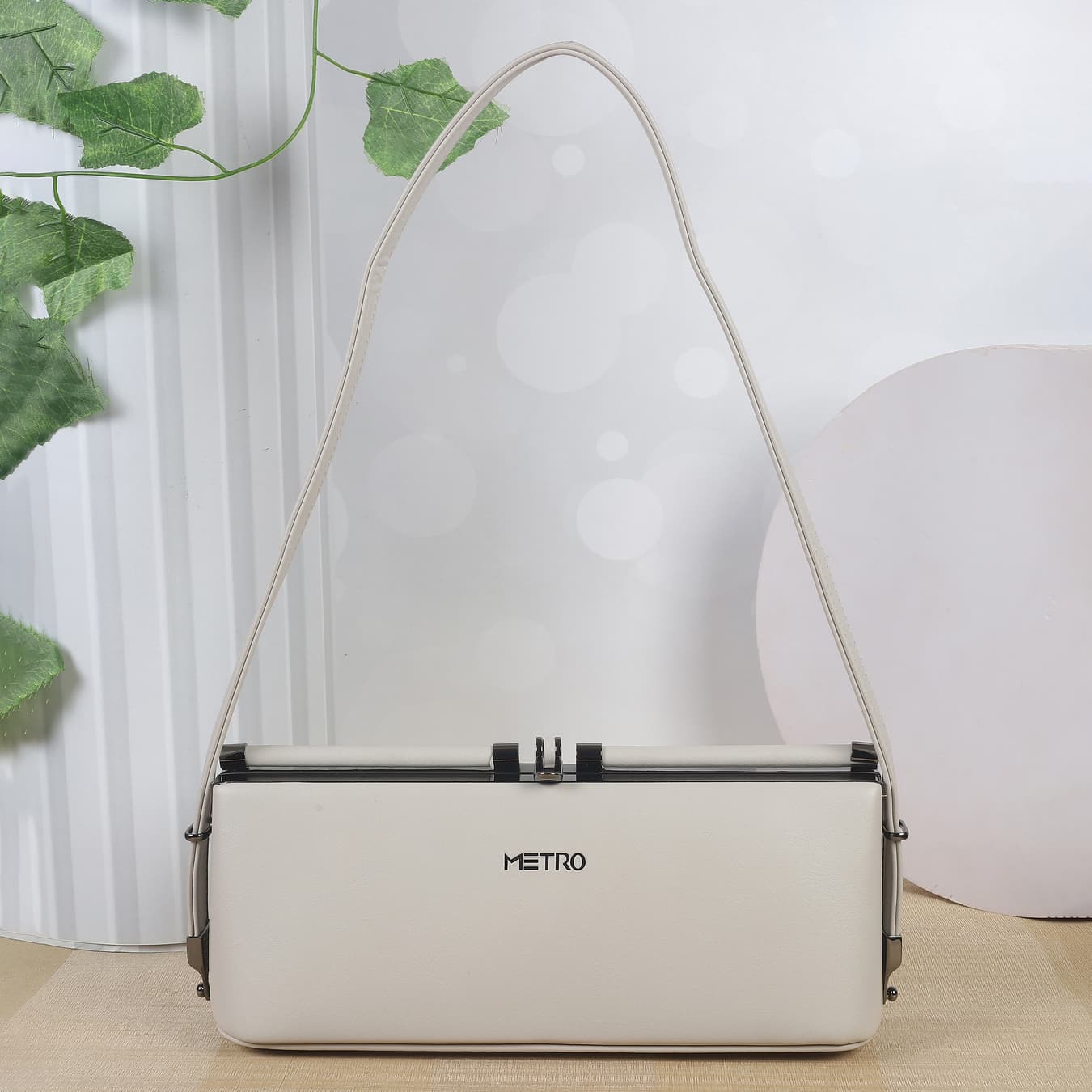 Women's Grey Casual PU Handbag