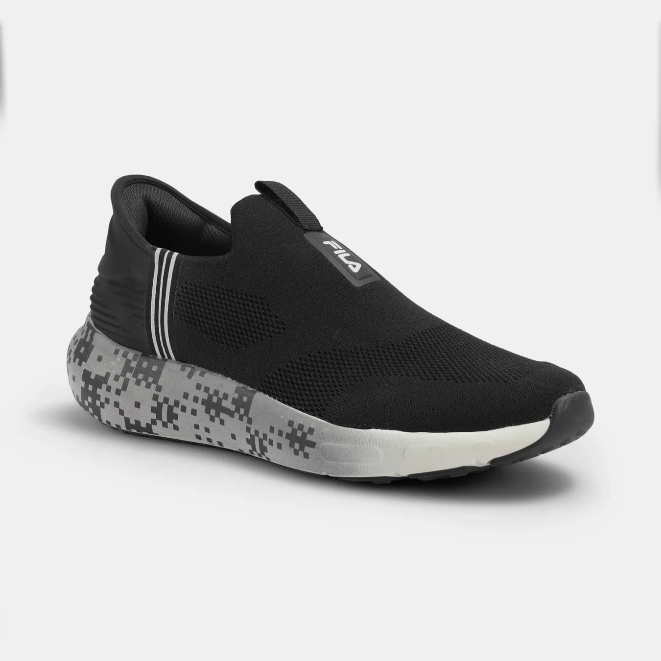 Men's Black Casual Round Toe Sneakers