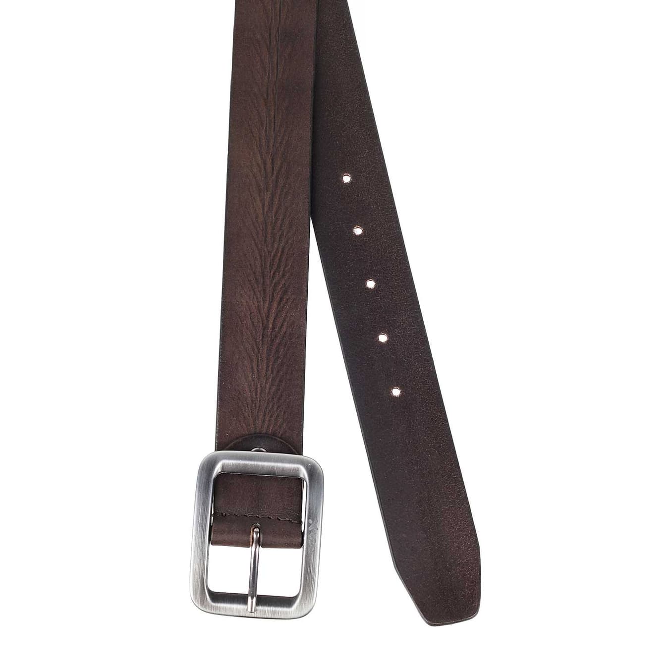 Men's Brown Formal Solid Synthetic Belt