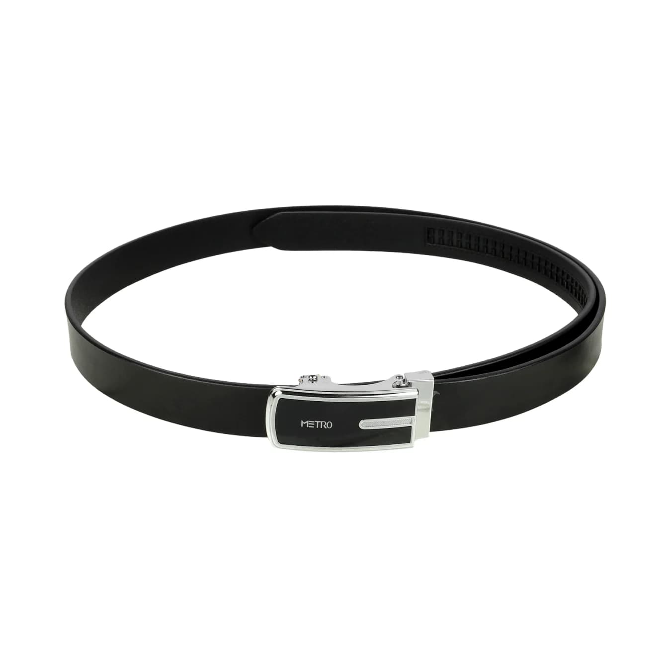 Men's Black Formal Solid Synthetic Belt