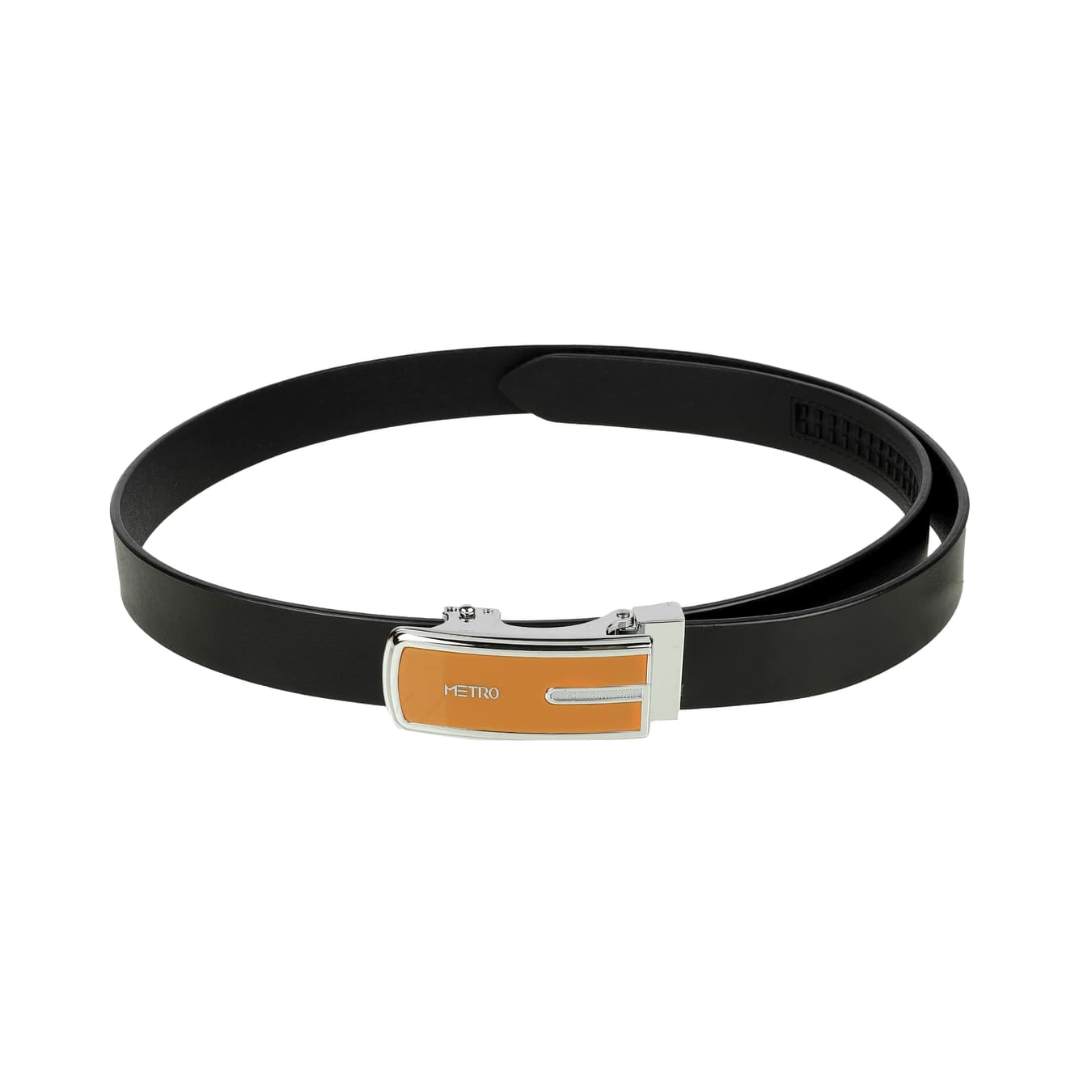 Men's Black Formal Solid Synthetic Belt