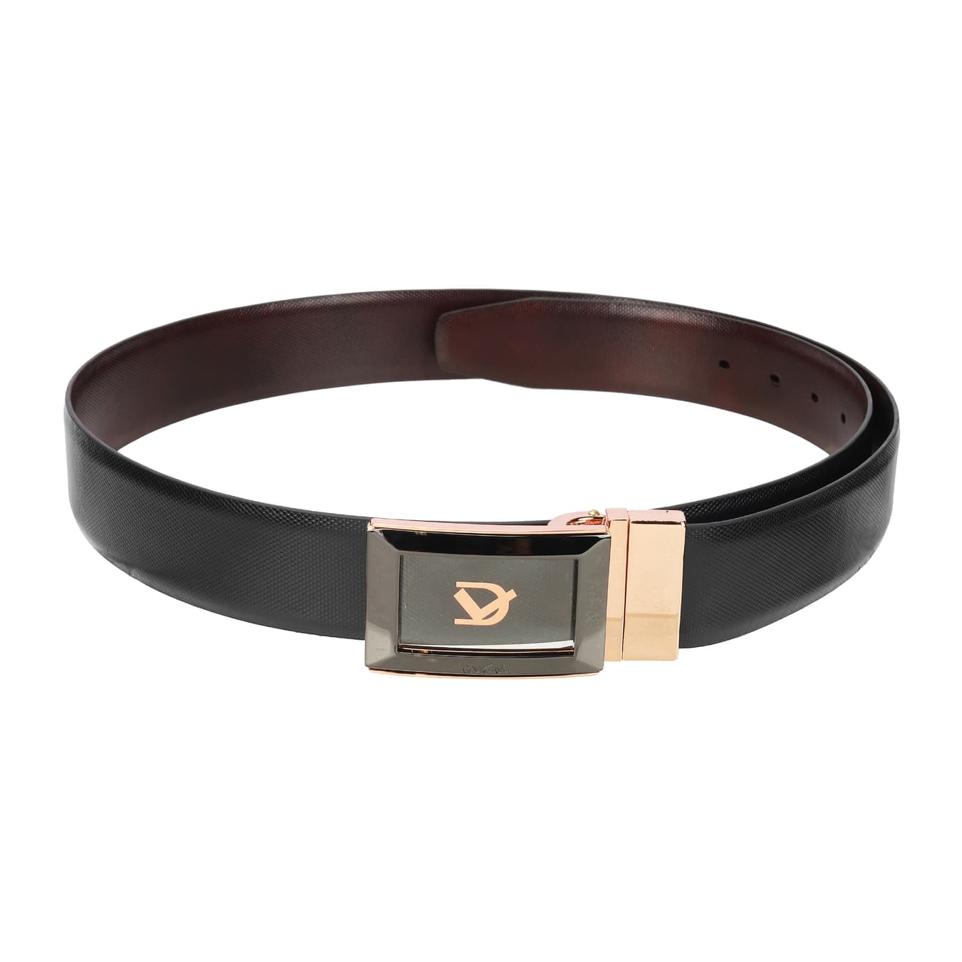 Men's Black Formal Solid Synthetic Belt