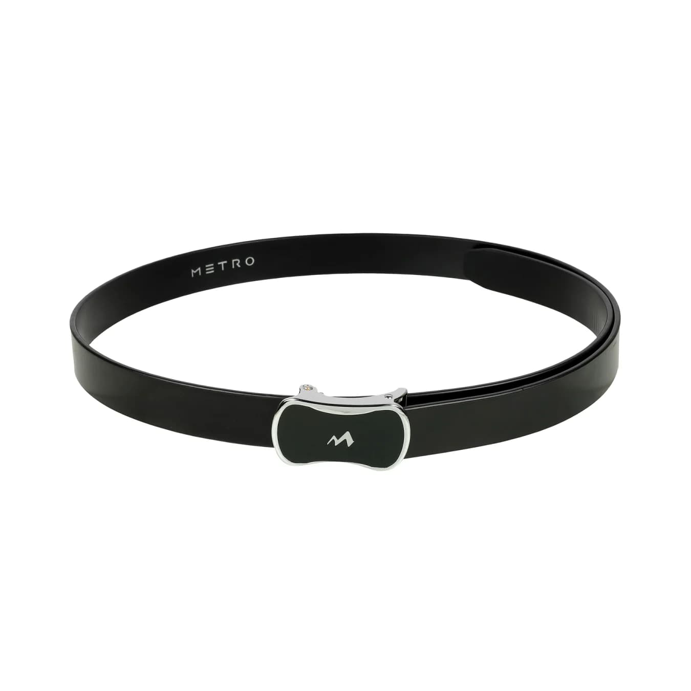 Men's Black Formal Solid Synthetic Belt