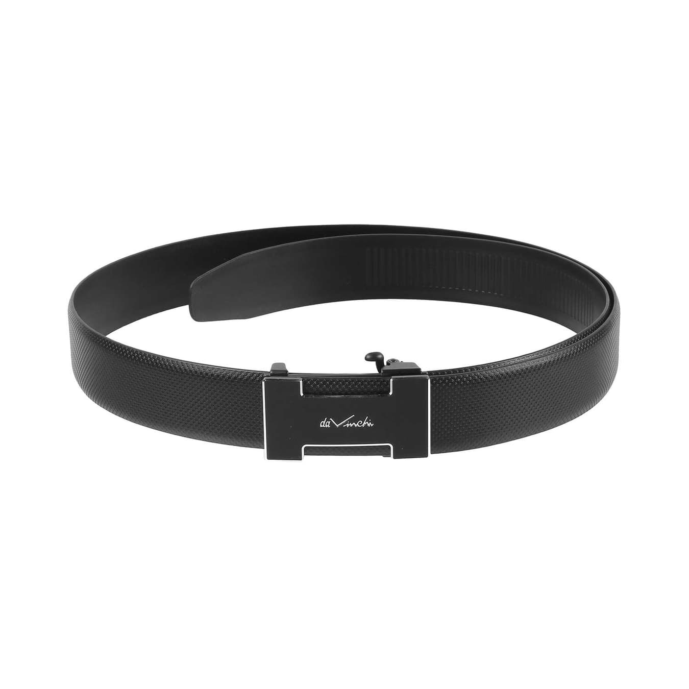 Men's Black Formal Solid Synthetic Belt
