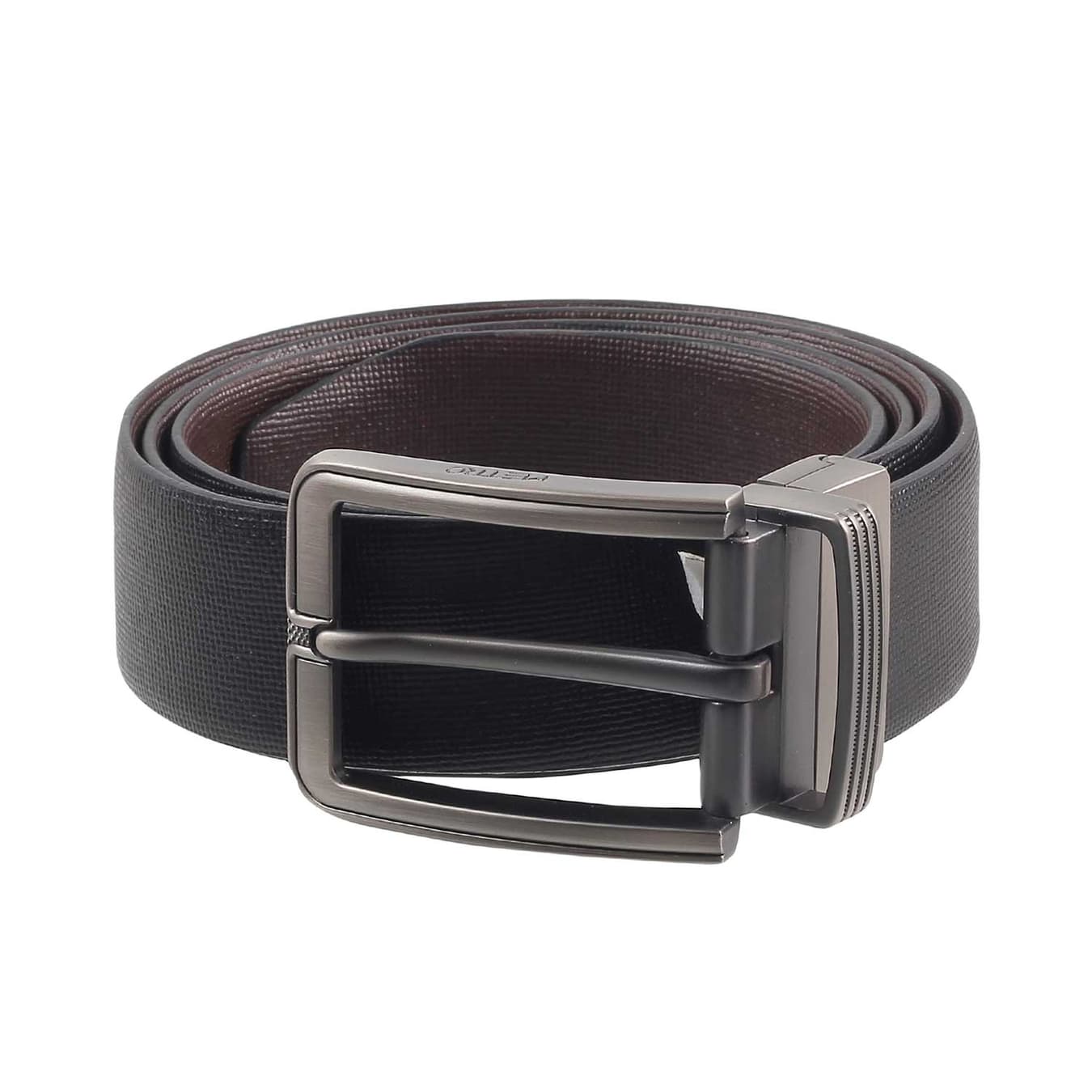 Men's Black Formal Solid Leather Belt