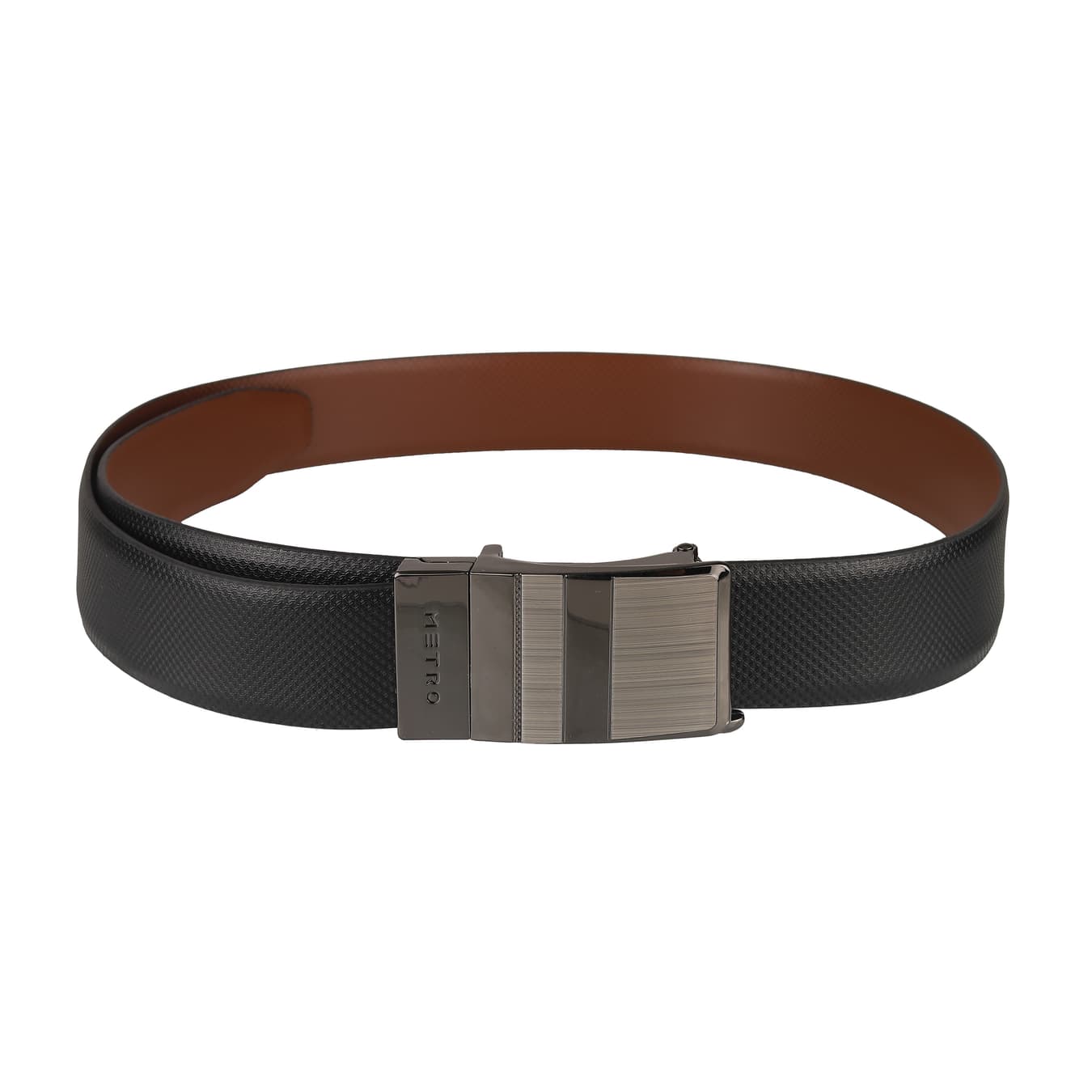 Men's Black Formal Solid Synthetic Belt