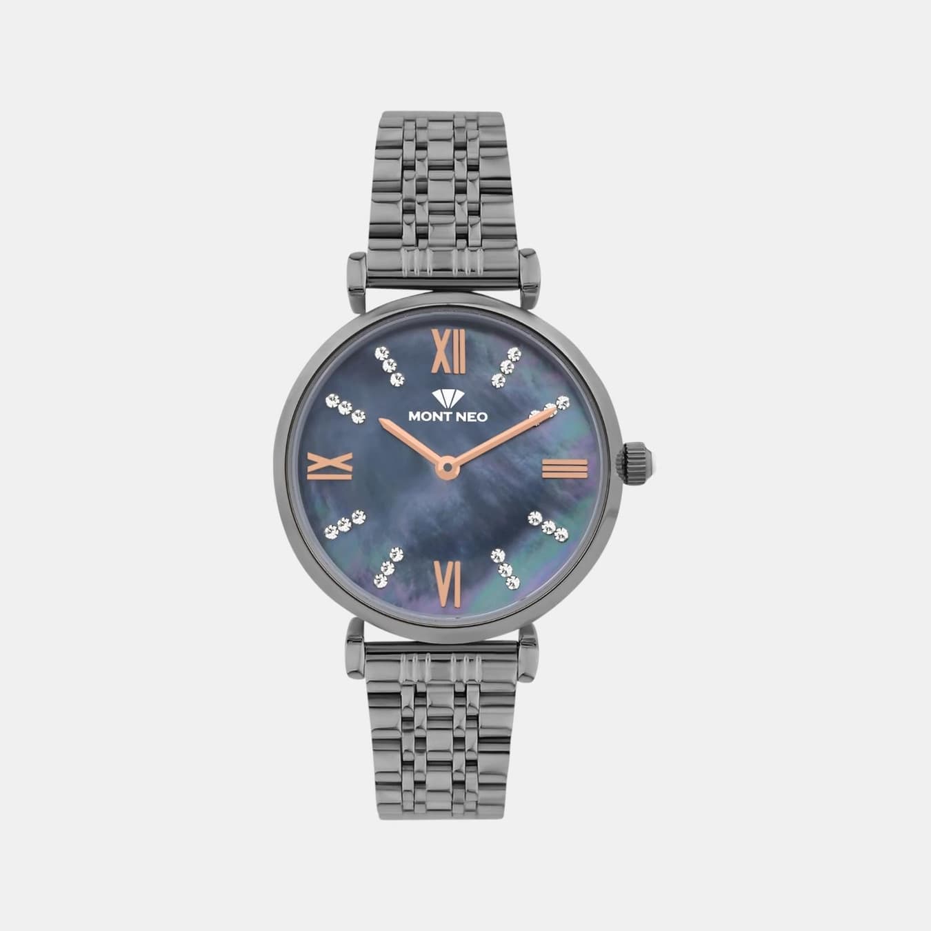 Women's Quartz Blue Dial Analog Stainless Steel Watch 4515B-M8816