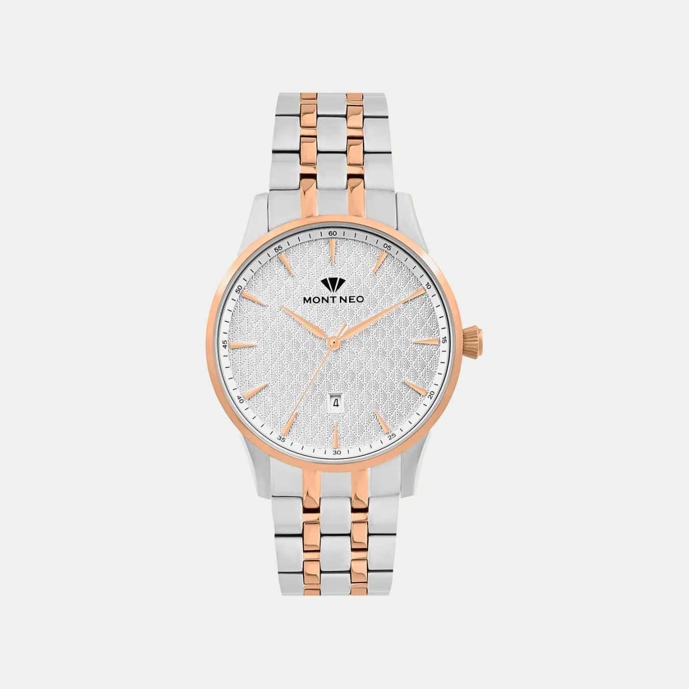 Men's Quartz Silver Dial Analog Metal Watch 8501E-M1303