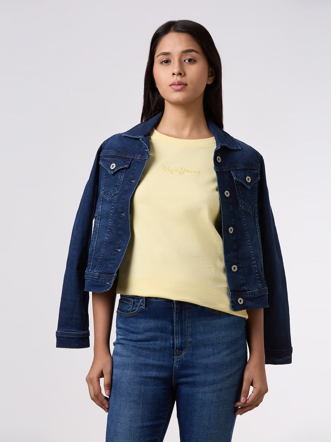 Women's Yellow Casual Half Sleeves Tshirt