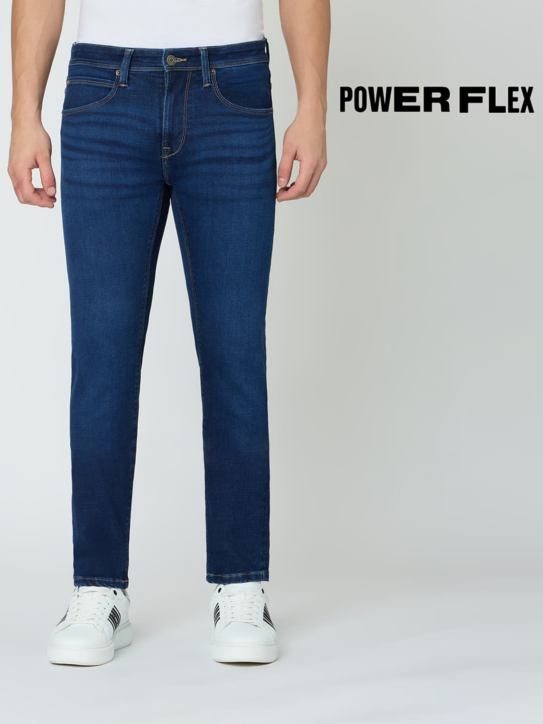 Men's Blue Casual Regular Length Jeans