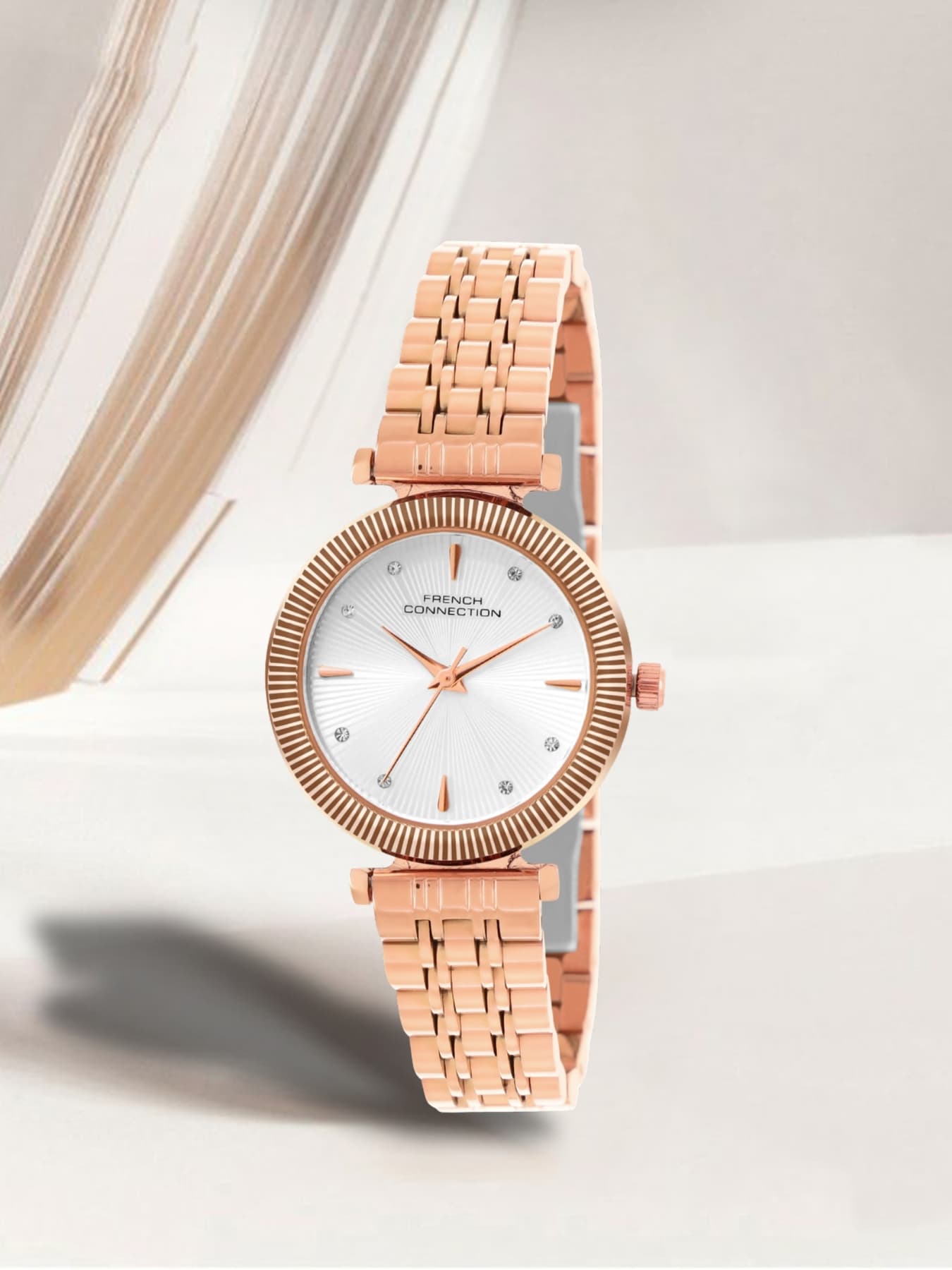 Women's Silver Quartz Stainless Steel Analog Watch -FCN0133SRGM