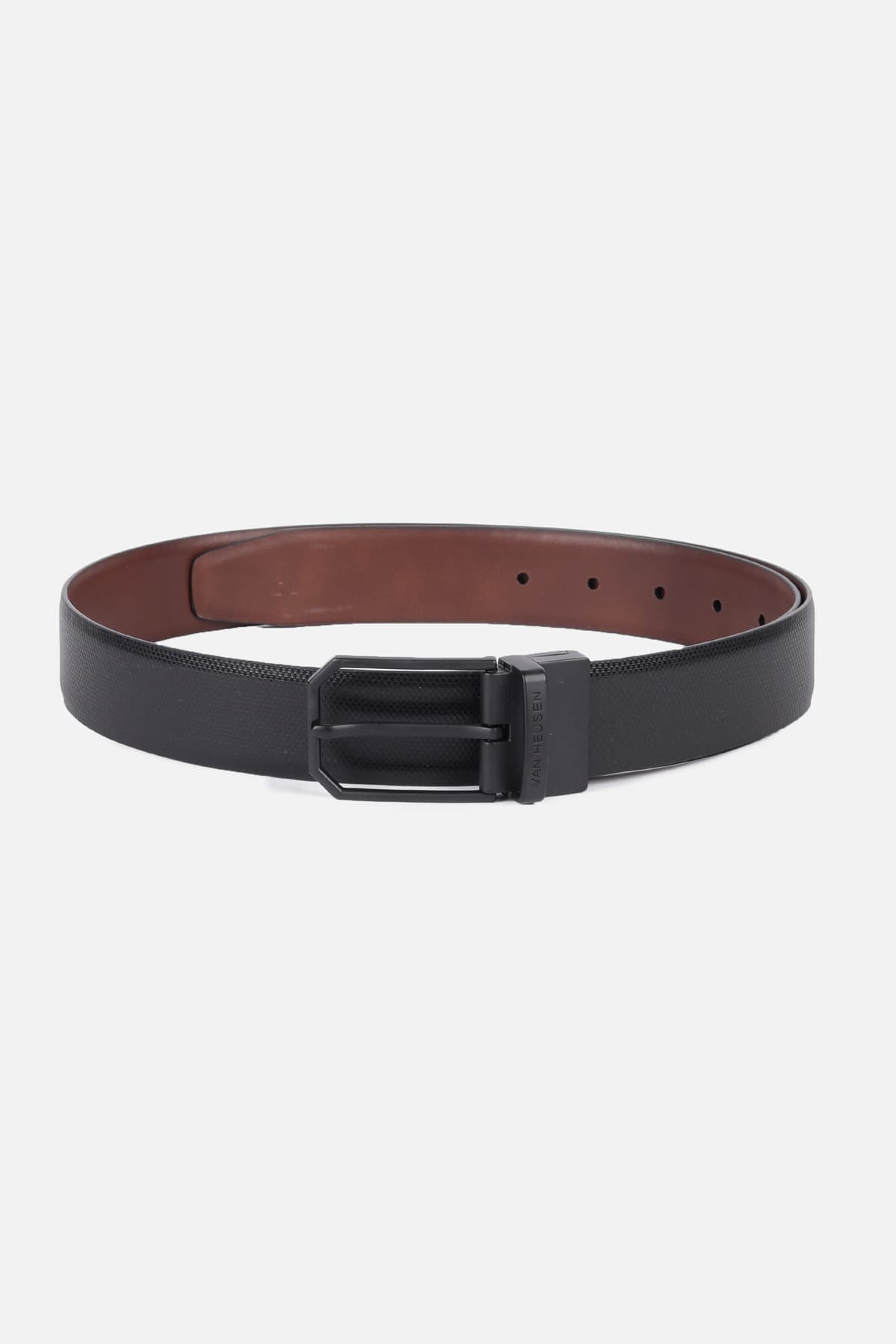 Men's Textured Leather Formal Belt
