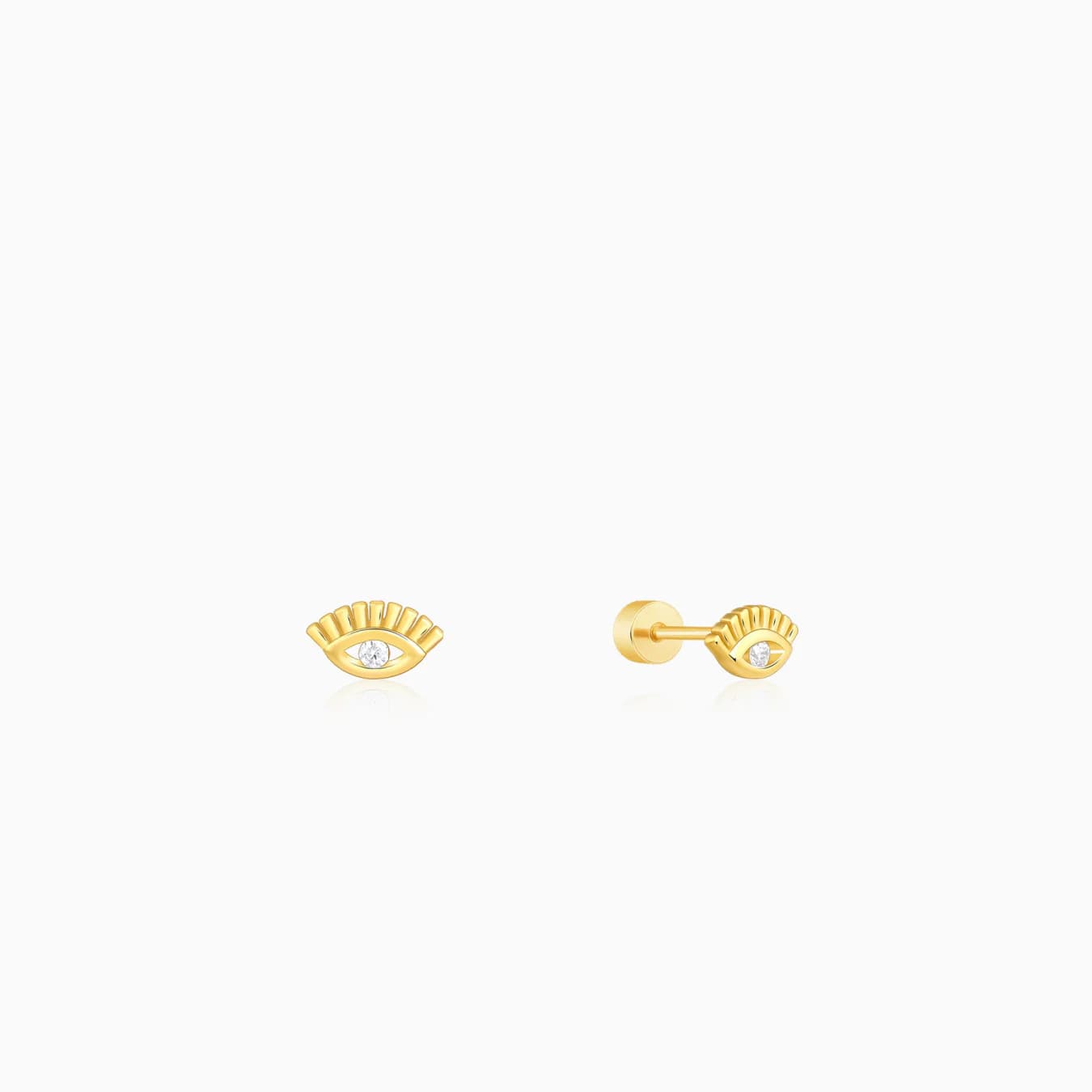 Women's Golden Eyeconic Ear Piercings