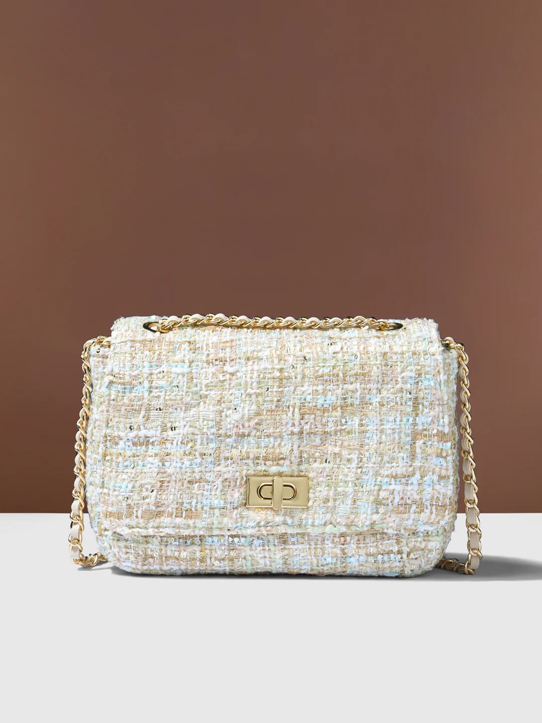 Women's Multicolor Casual Woven Polyester Sling Bag