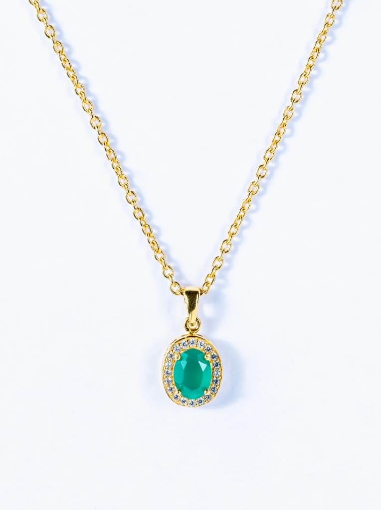 Women's Green Casual Wear Pendant Chain
