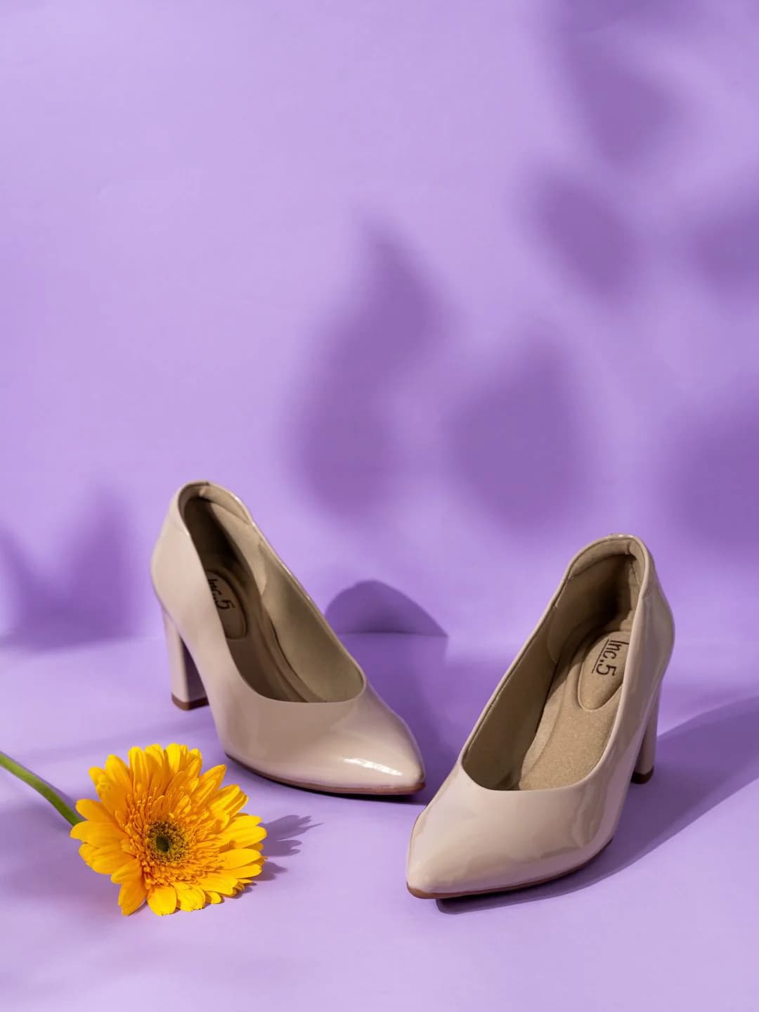 Women's Nude Casual Synthetic Block Heel Ballet Shoes