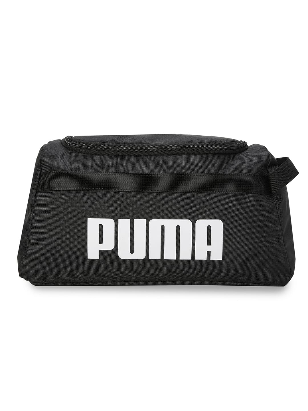 Unisex Black Casual Logo Pattern Single Handle Shoe Compartment Gym Bag