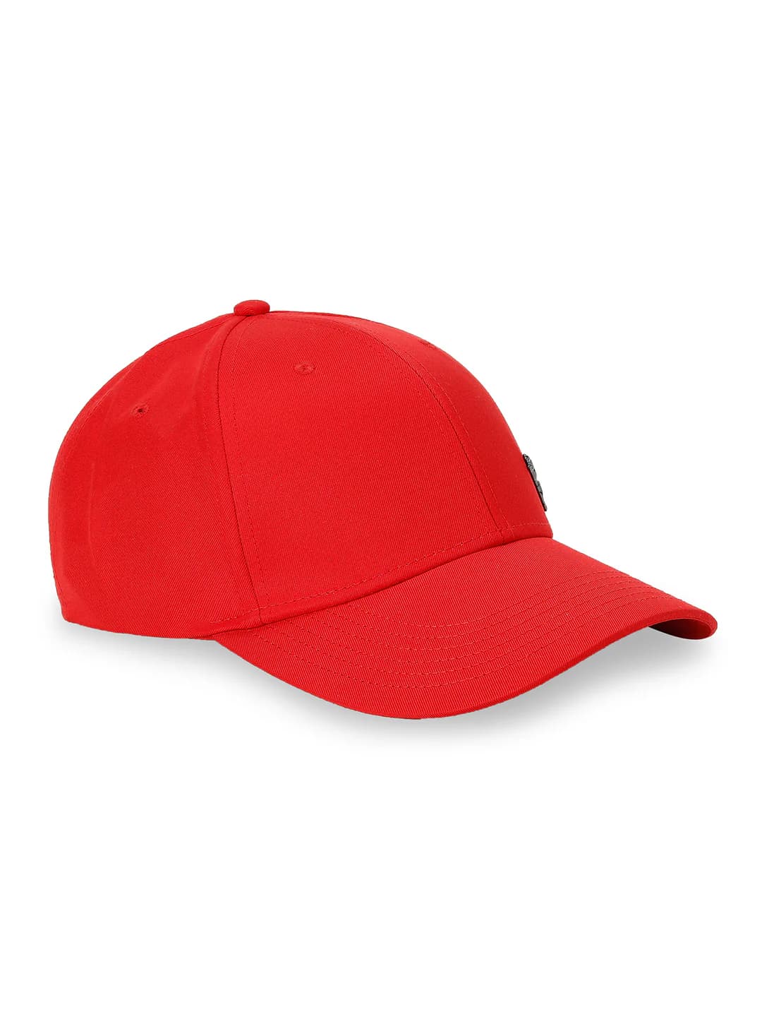 Unisex Red Casual Solid Metal Cat Cap