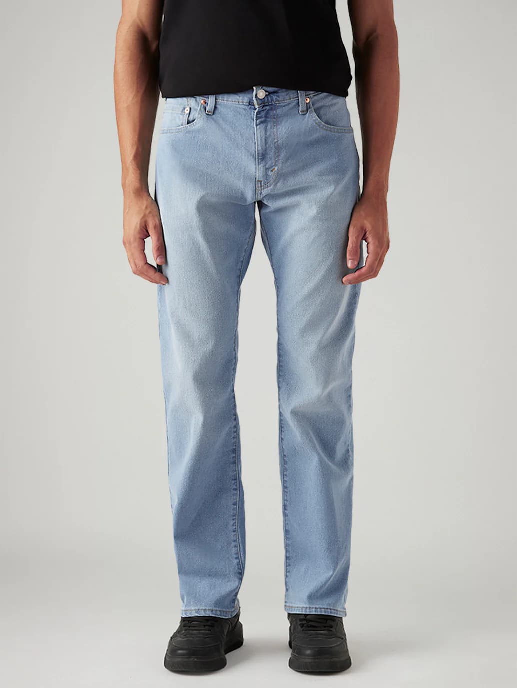 Men's 517 Light Indigo Blue Bootcut Fit Casual Mid-Rise Jeans