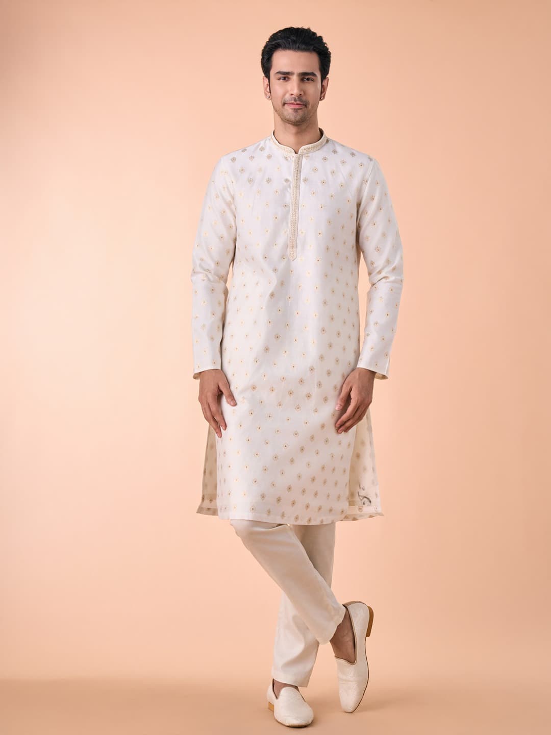 Men's Elegant White Kurta Pajama