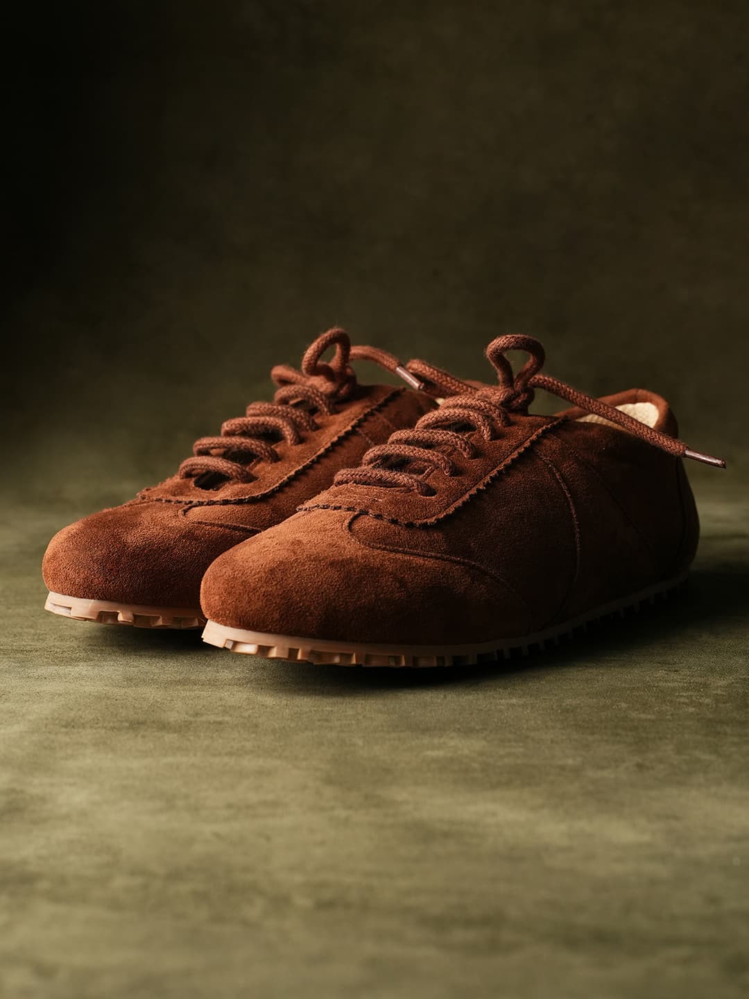 Women's Combat Mocha Brown Suede Sneakers