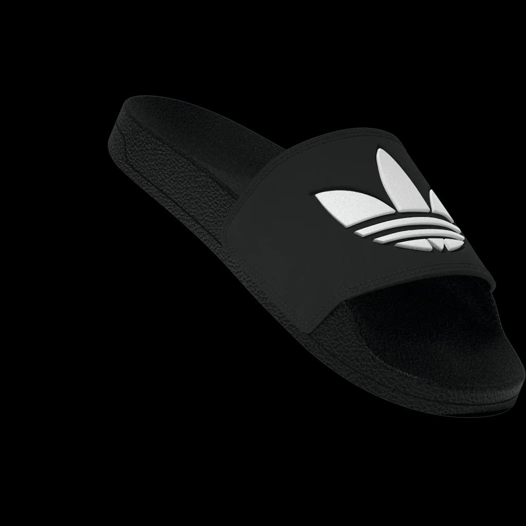 Men's Black Casual Adilette Lite Synthetic Slides