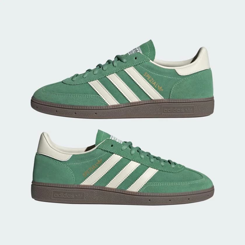 Men's Green Casual Handball Spezial Synthetic Sneakers