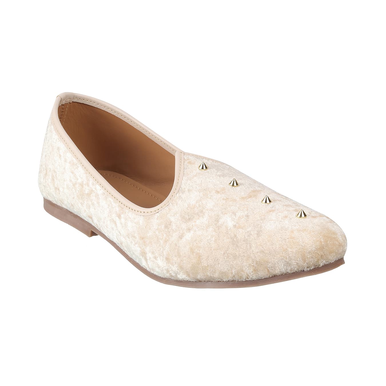Men's Gold Traditional Round Toe Suede Casual Shoes