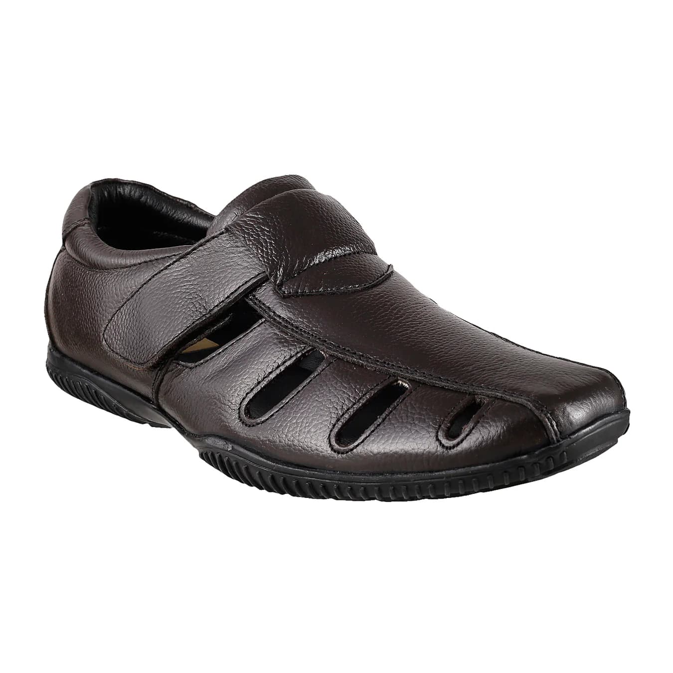 Men's Brown Casual Round Toe Synthetic Casual Shoes
