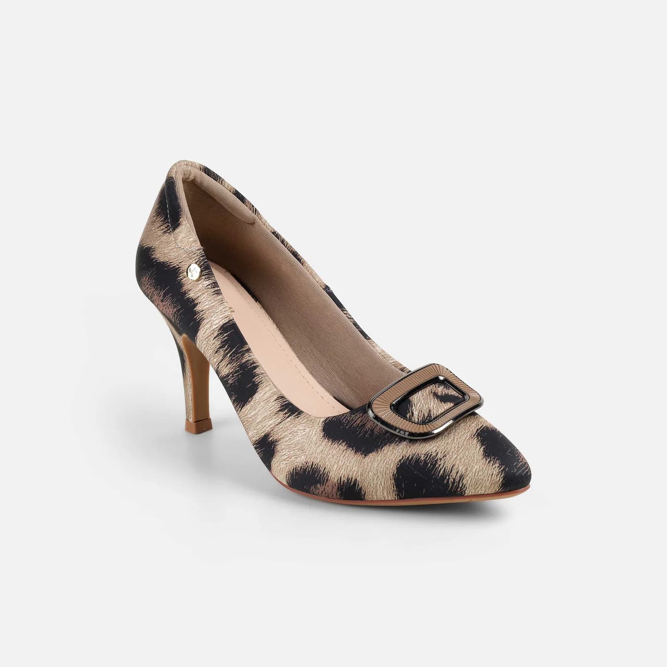 Women's Beige Formal Pointy Toe Synthetic Heels
