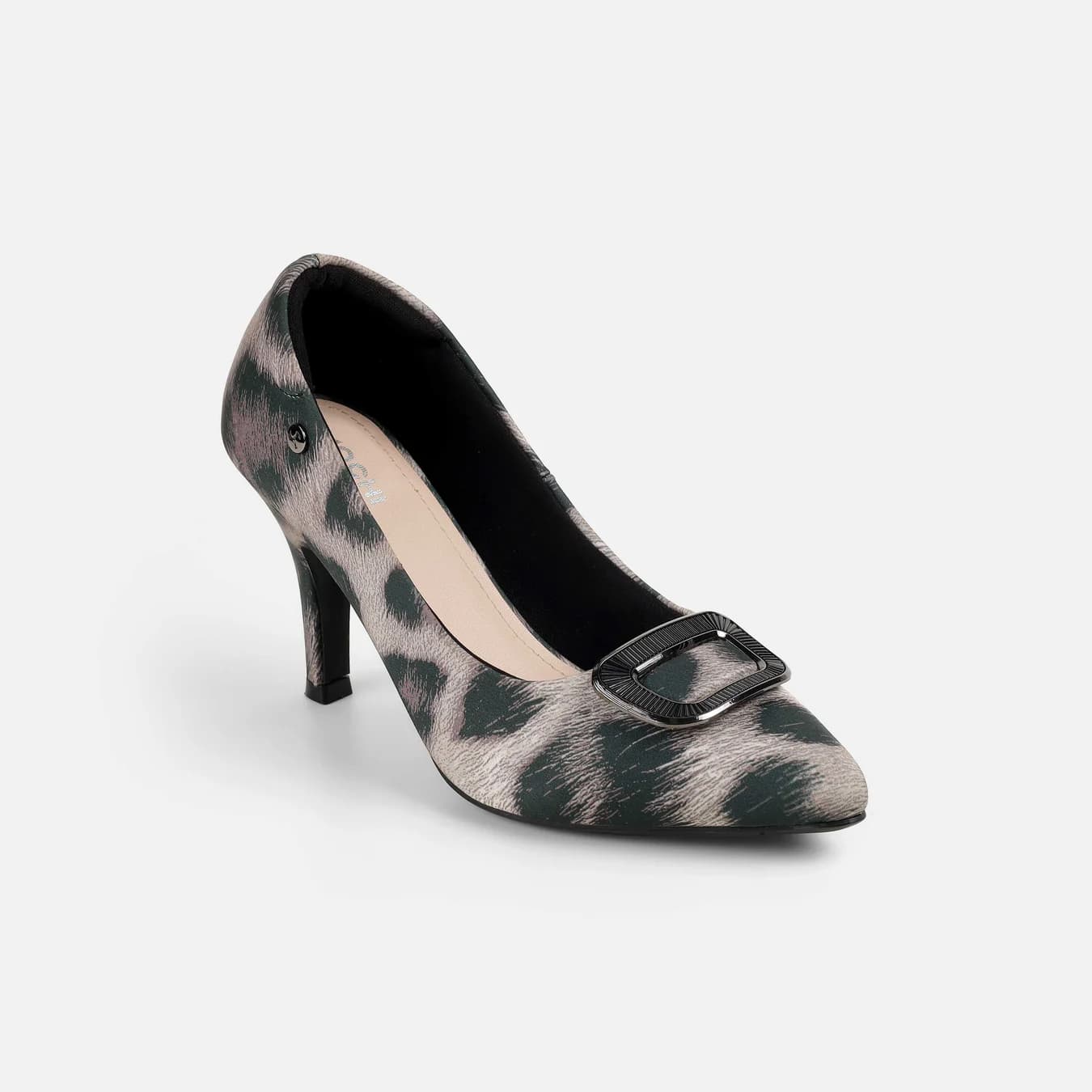 Women's Black Formal Pointy Toe Synthetic Heels