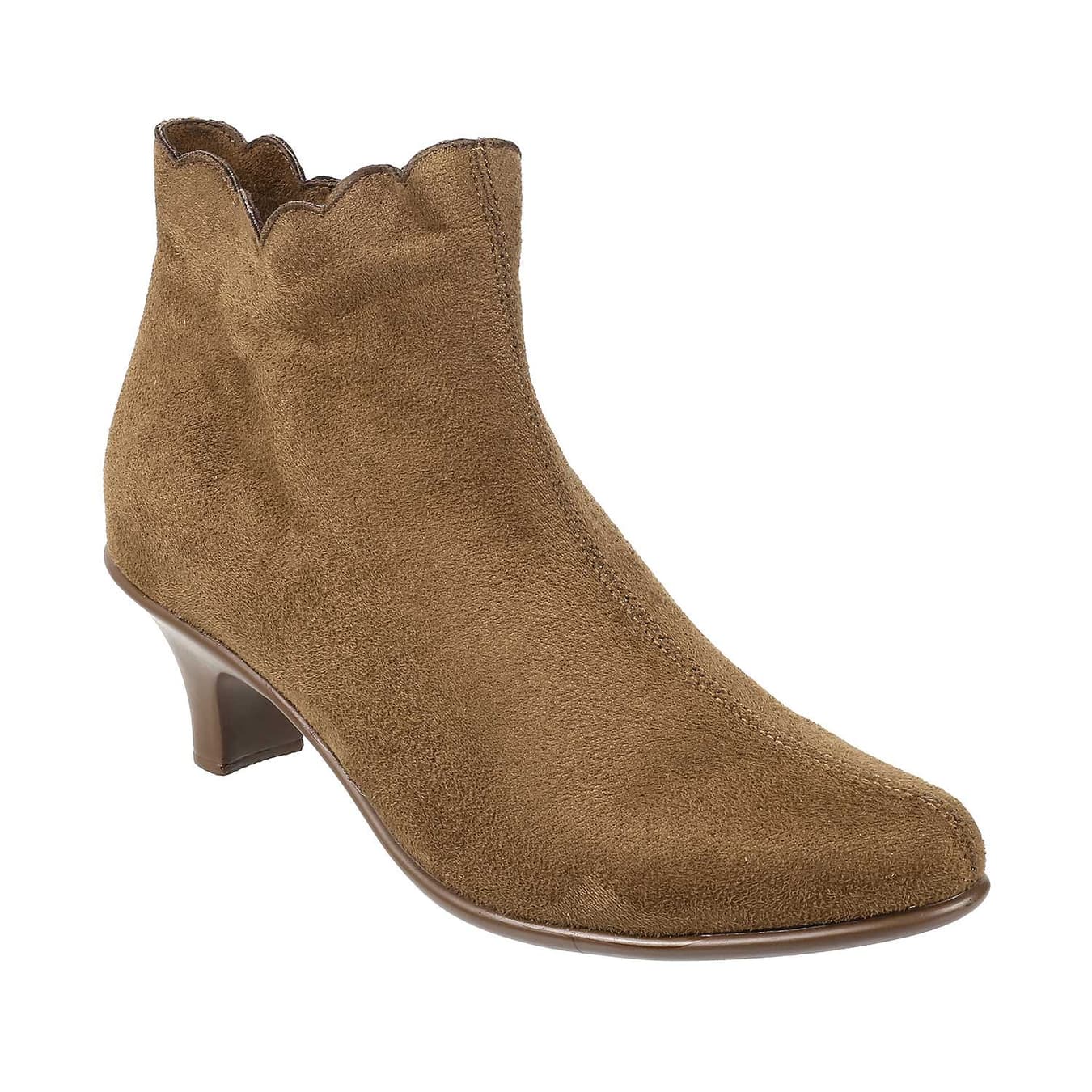 Women's Green Casual Round Toe Synthetic Boots