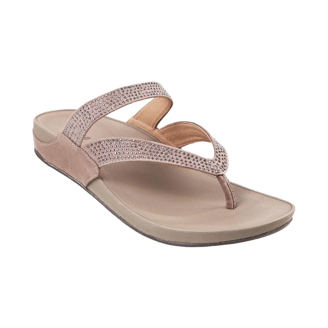 Women's Beige Casual Round Toe Synthetic Sandals