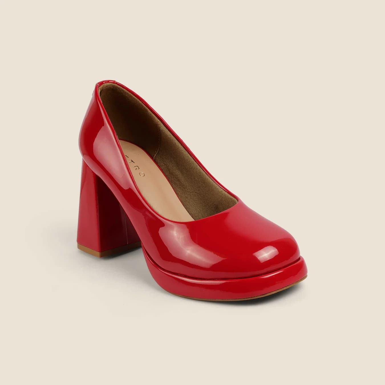 Women's Red Formal Pointy Toe Synthetic Heels