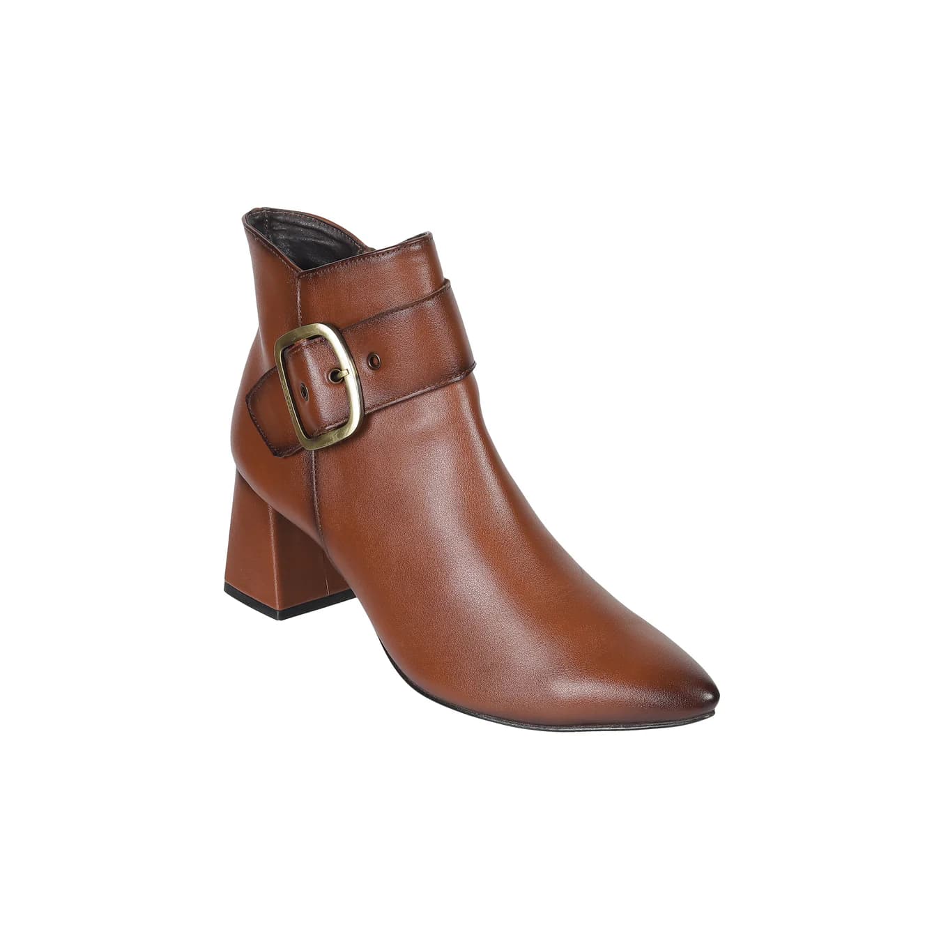Women's Tan Casual Round Toe Synthetic Boots