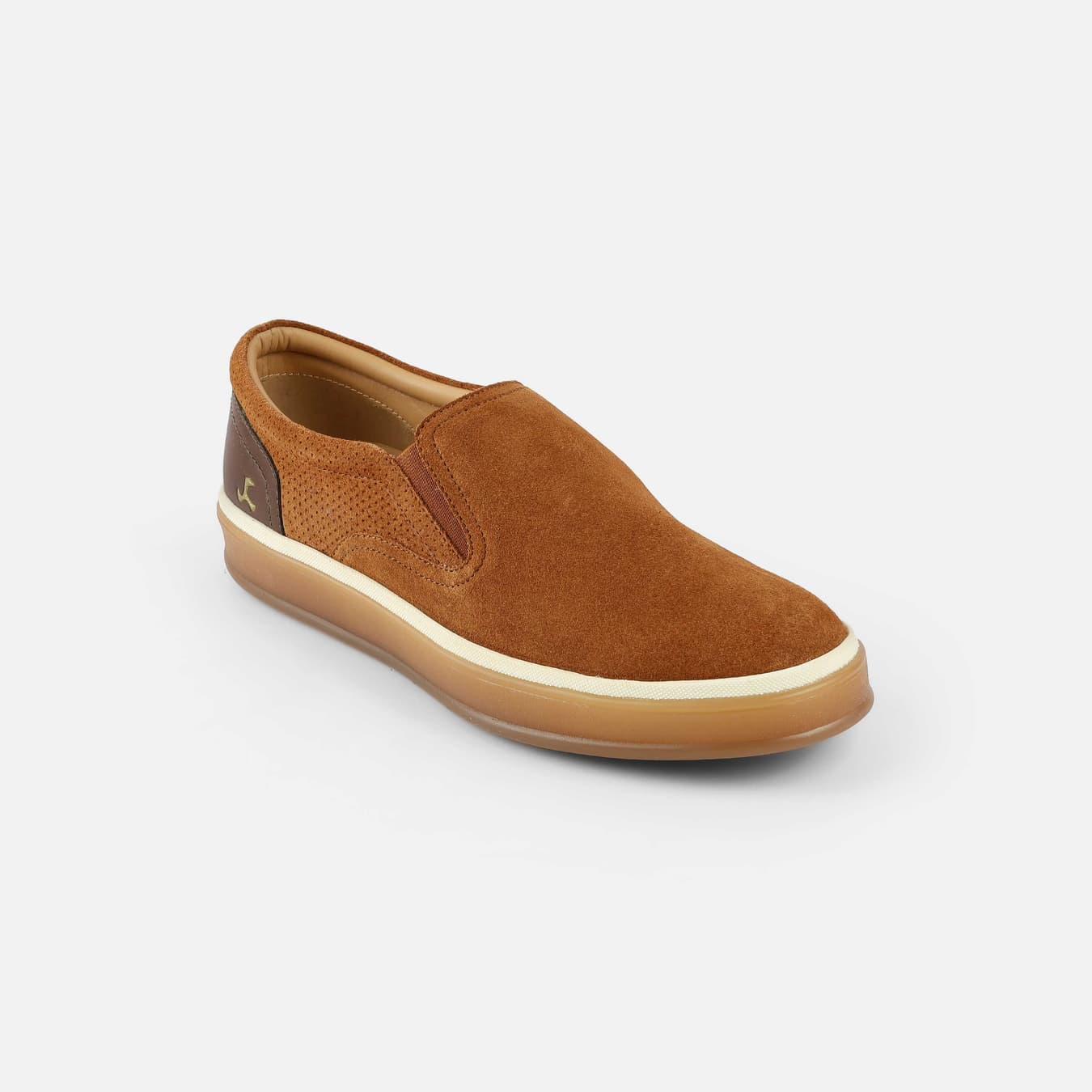 Men's Blue Casual Round Toe Leather Casual Shoes