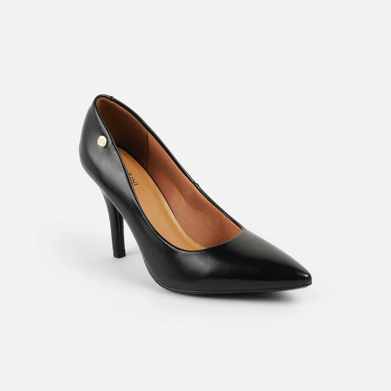 Women's Black Formal Pointy Toe Synthetic Heels