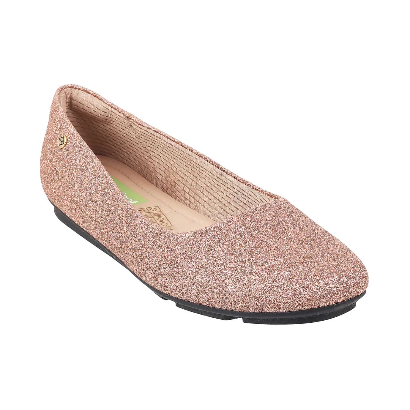 Women's Pink Casual Round Toe Synthetic Flats