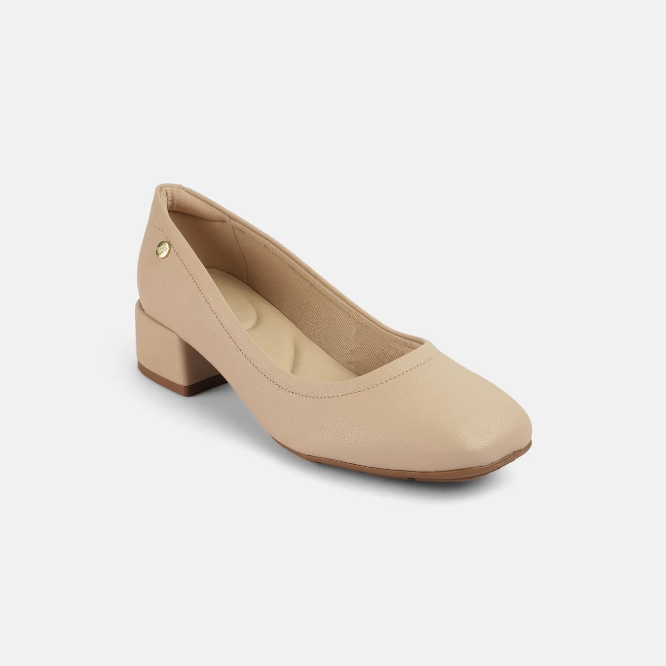 Women's Beige Formal Pointy Toe Synthetic Heels