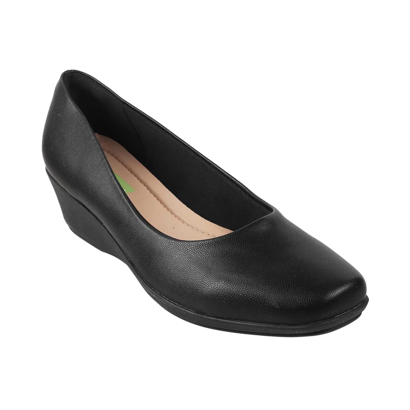 Women's Beige Casual Pointy Toe Leather Heels