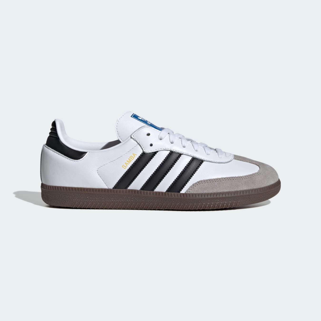 Men's White Samba Og Lace-Up Sneakers