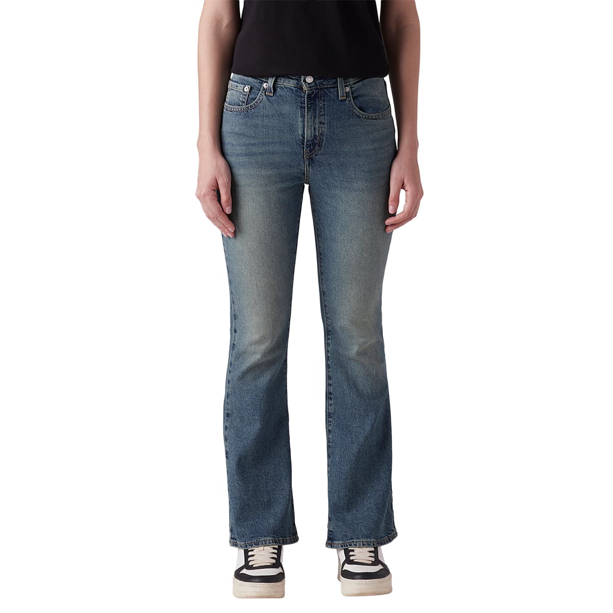 Women's 726 Mid Indigo Flared Fit High-Rise Jeans