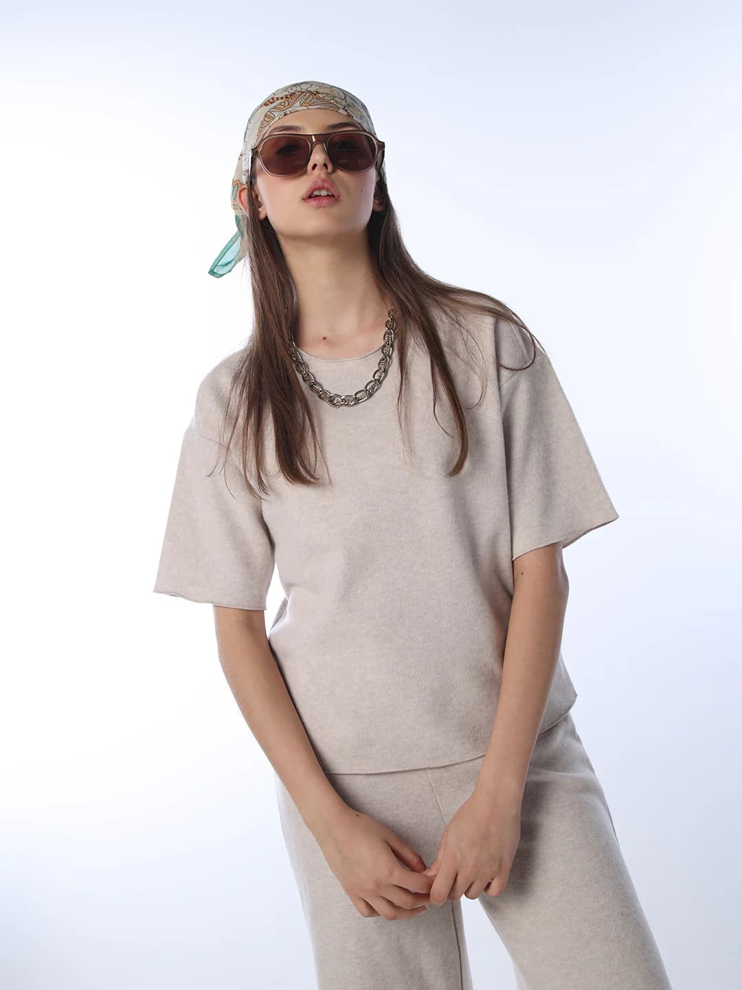 Women's Grey Casual Solid Half Sleeves Tshirt