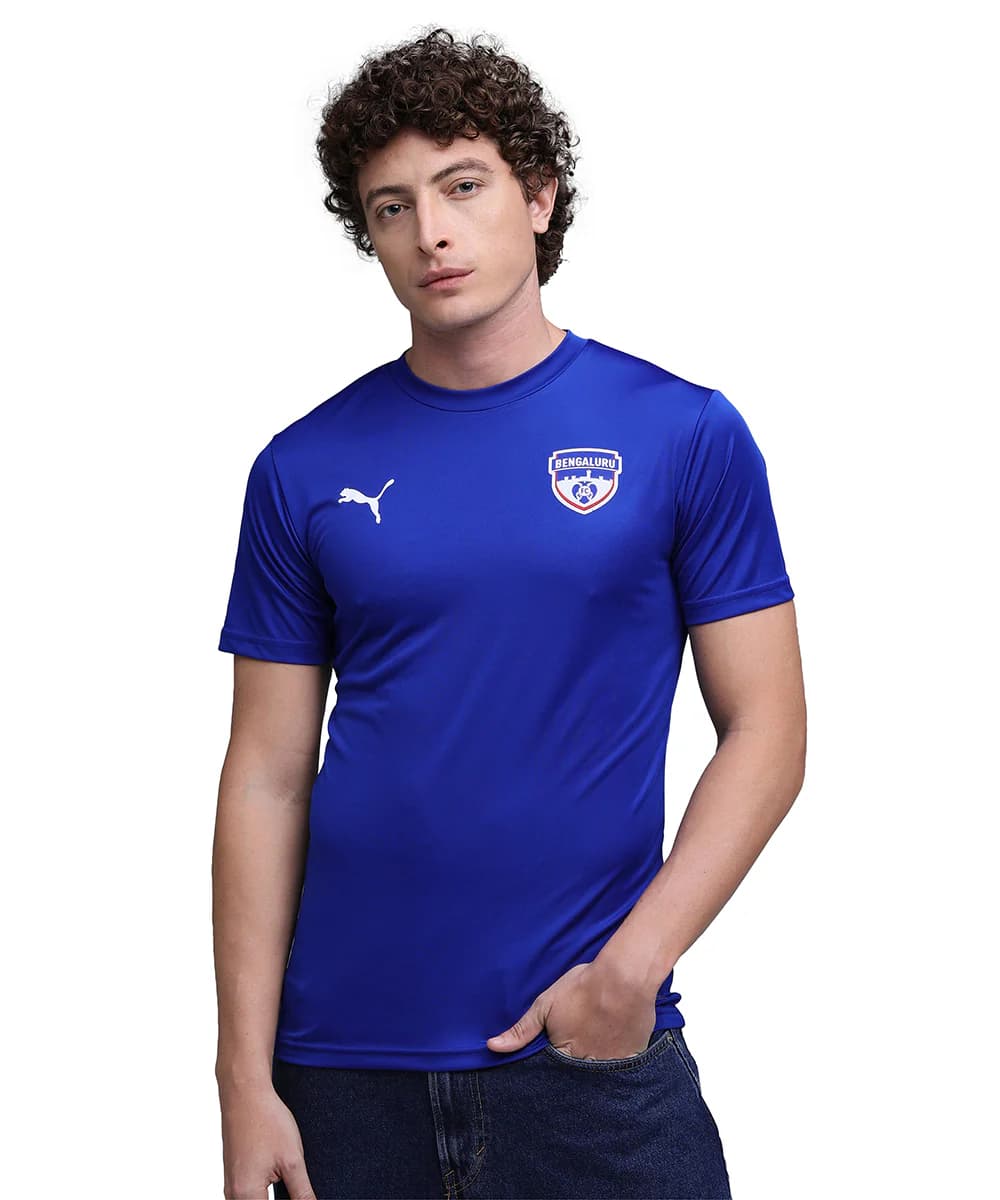 Men's Blue Casual Bengaluru Football Club Takedown Tshirt