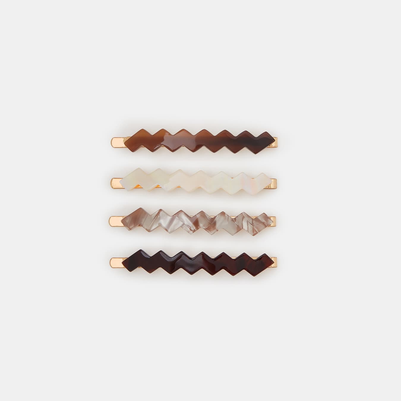 Women's Multicolor Resin Slides Pack of 4