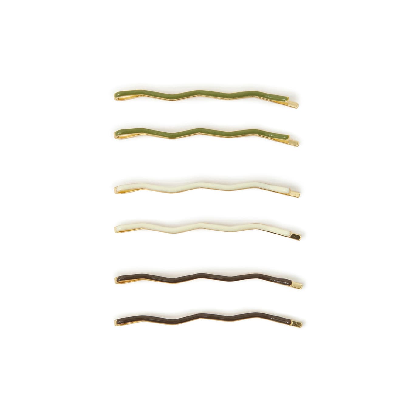 Women's Multicolor Wiggle Hair Slides Pack of 6