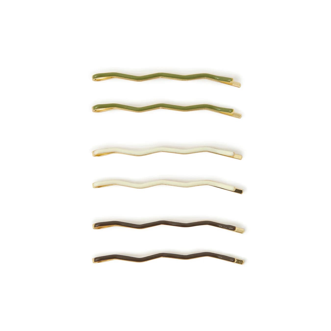 Women's Multicolor Wiggle Hair Slides Pack of 6