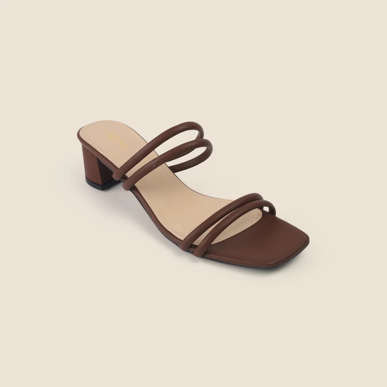 Women's Brown Casual Round Toe Synthetic Sandals