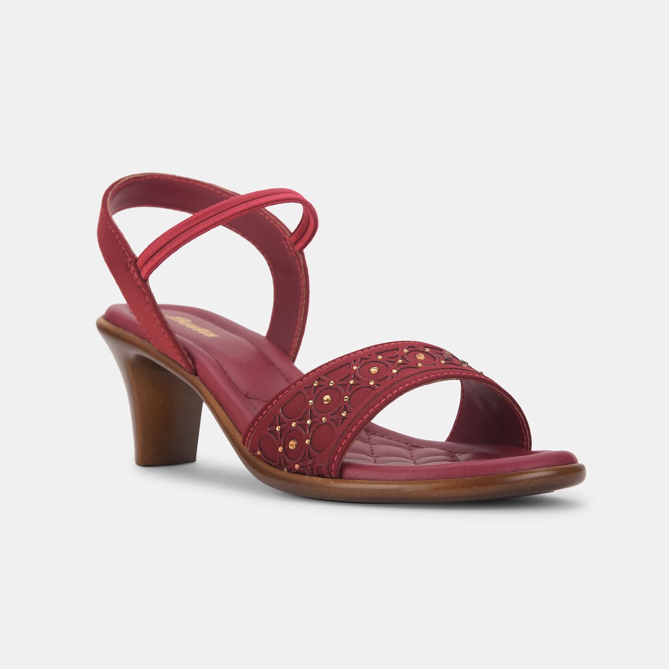 Women's Red Casual Synthetic Sandals